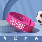 Duvella Silent Alarm Wristband - Vibration Wake-Up Smart Band with Pedometer