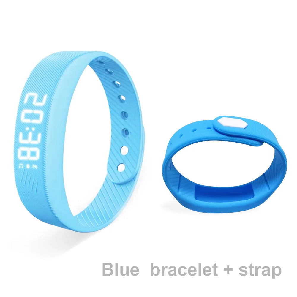 Duvella Silent Alarm Wristband - Vibration Wake-Up Smart Band with Pedometer
