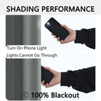 2pcs Modern 100% Blackout Curtain with Coated Lining, Curains for Bedroom, Living Room, Dining Room, Bathroom, Home Decor