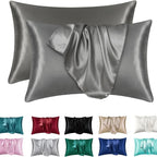 Duvella Silk Pillowcases - Satin Pillowcase Set for Hair and Skin (2pcs)