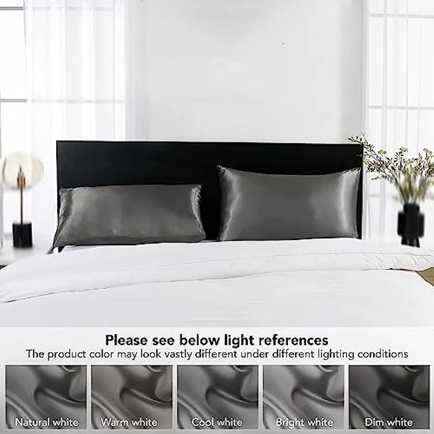 Duvella Silk Pillowcases - Satin Pillowcase Set for Hair and Skin (2pcs)