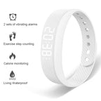 Duvella Silent Alarm Wristband - Vibration Wake-Up Smart Band with Pedometer