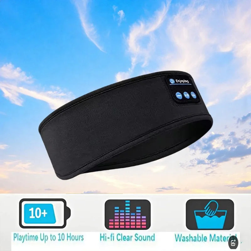 Duvella Sleep Headphones - Bluetooth Eye Mask with Built-in Speakers