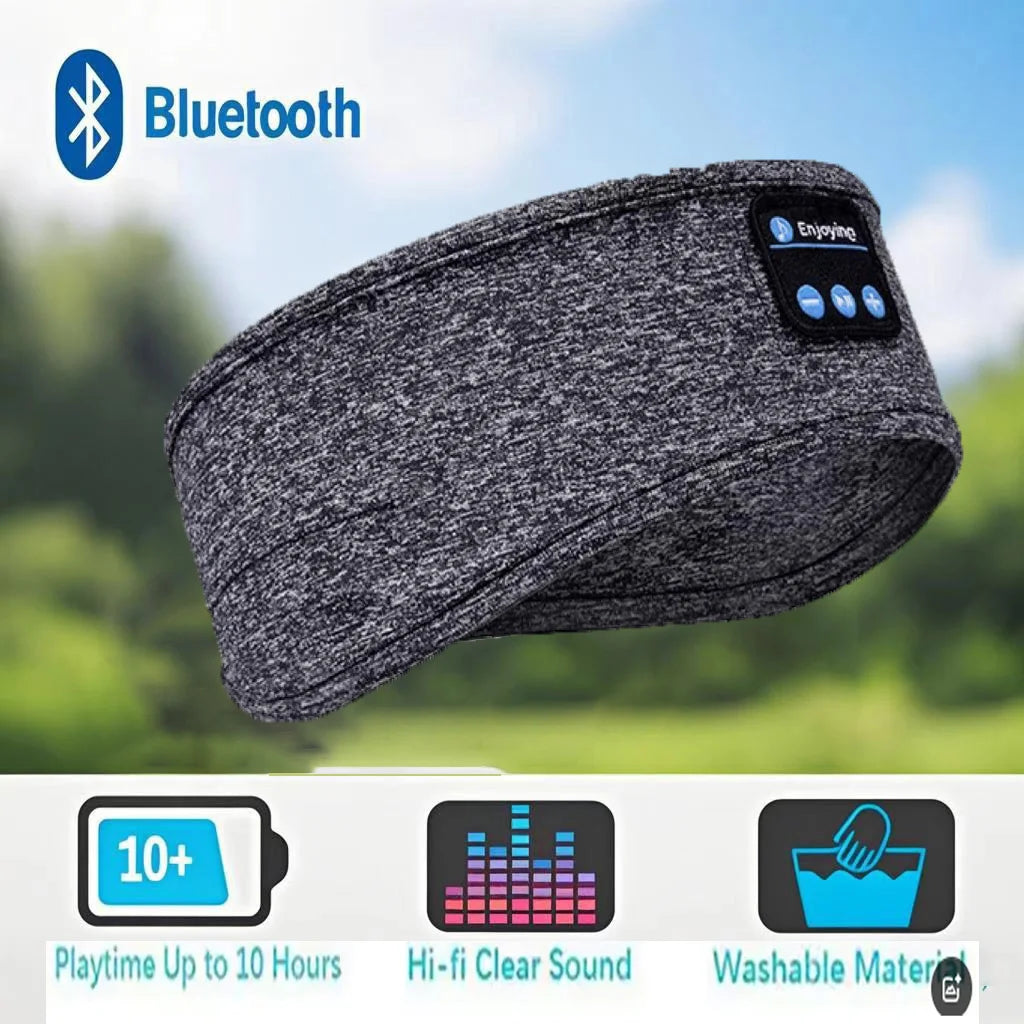 Duvella Sleep Headphones - Bluetooth Eye Mask with Built-in Speakers