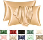 Duvella Silk Pillowcases - Satin Pillowcase Set for Hair and Skin (2pcs)