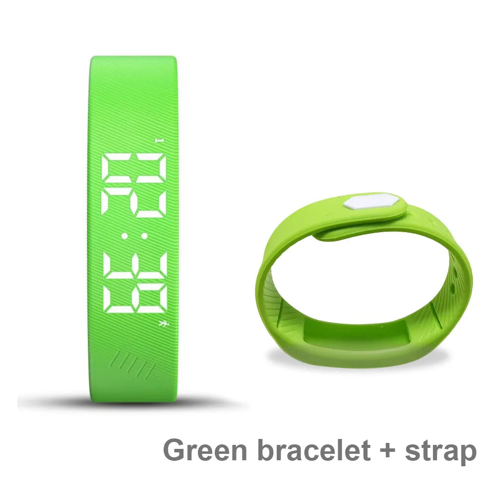 Duvella Silent Alarm Wristband - Vibration Wake-Up Smart Band with Pedometer
