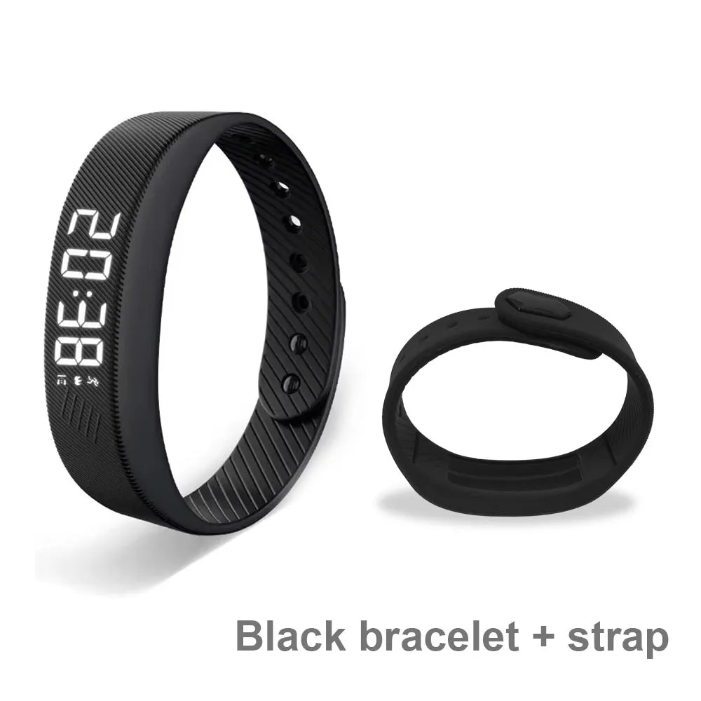 Duvella Silent Alarm Wristband - Vibration Wake-Up Smart Band with Pedometer