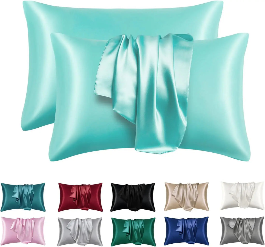 Duvella Silk Pillowcases - Satin Pillowcase Set for Hair and Skin (2pcs)