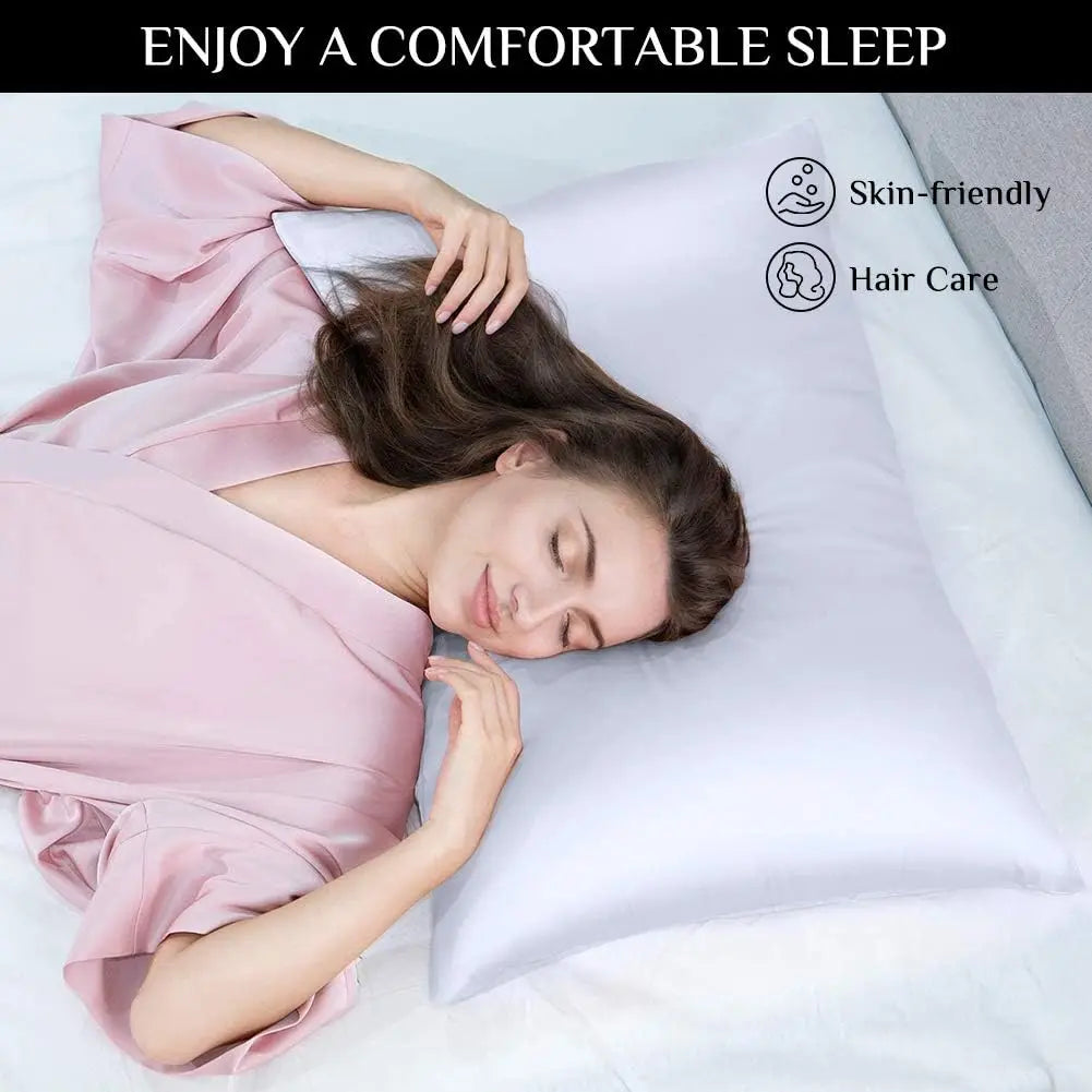 Duvella Silk Pillowcases - Satin Pillowcase Set for Hair and Skin (2pcs)