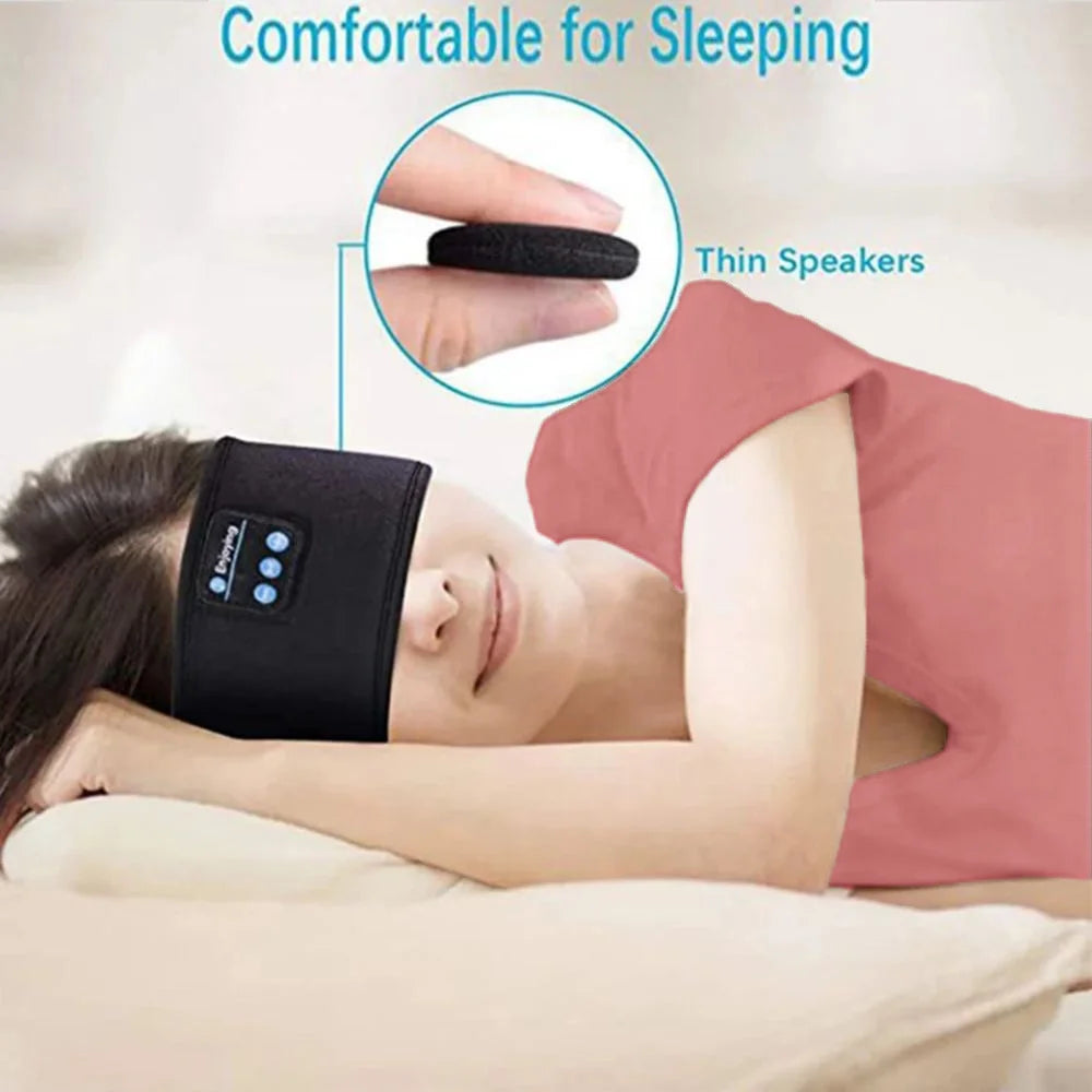Duvella Sleep Headphones - Bluetooth Eye Mask with Built-in Speakers